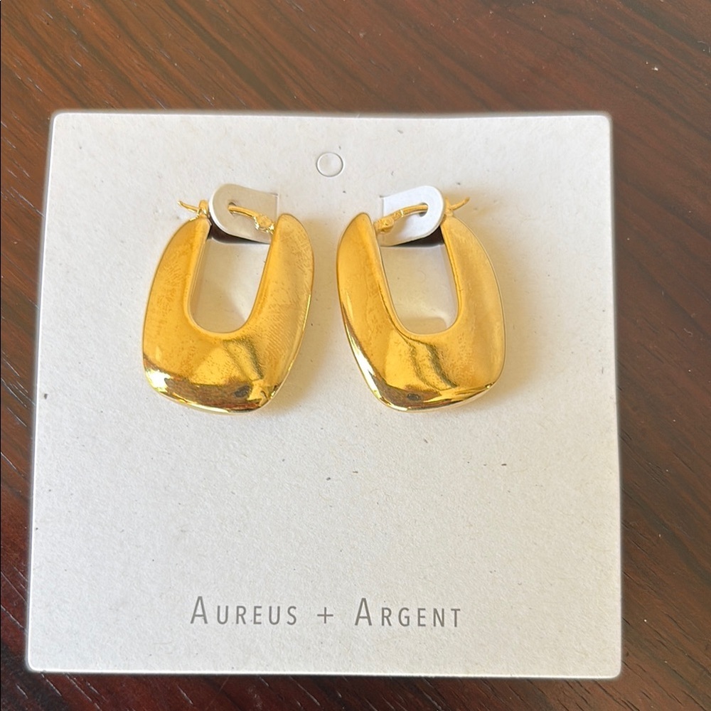 27. Aureus + Argent Gold plated Hoop Earrings